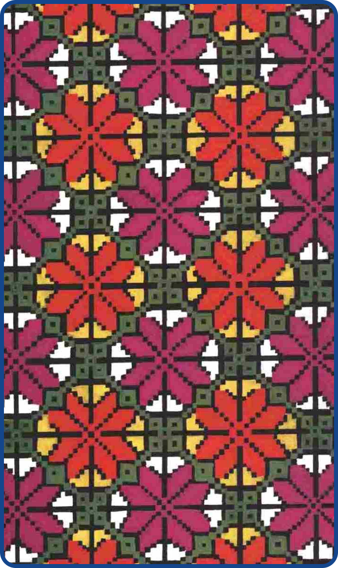 狗牙尖菊图（头帕纹样）